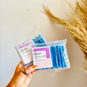 2 NEW DIANE Blue Cold Wave Rods 1/4" Hair Styling Heatless Curler Set Of 12